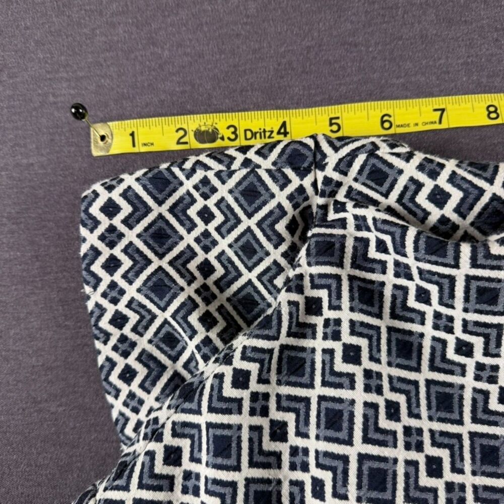 Banana Republic Hampton Fit Navy Geometric Jacquard Shorts Size 4